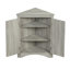 Armoire de rangement en chêne avec tablettes réglables et armoire de plancher autoportante pour la cuisine