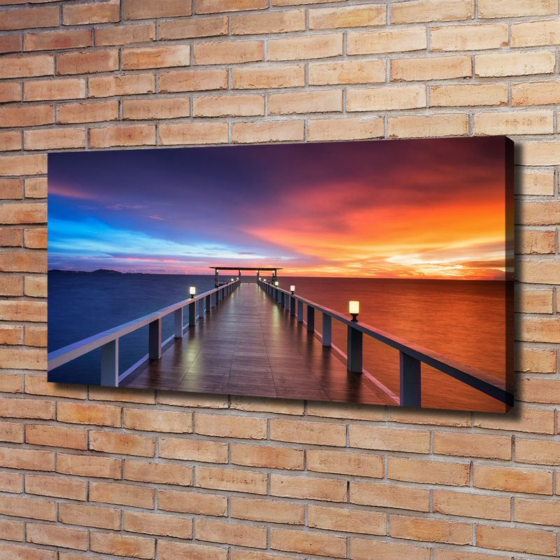 Wooden Bridge - Wrapped Canvas Print