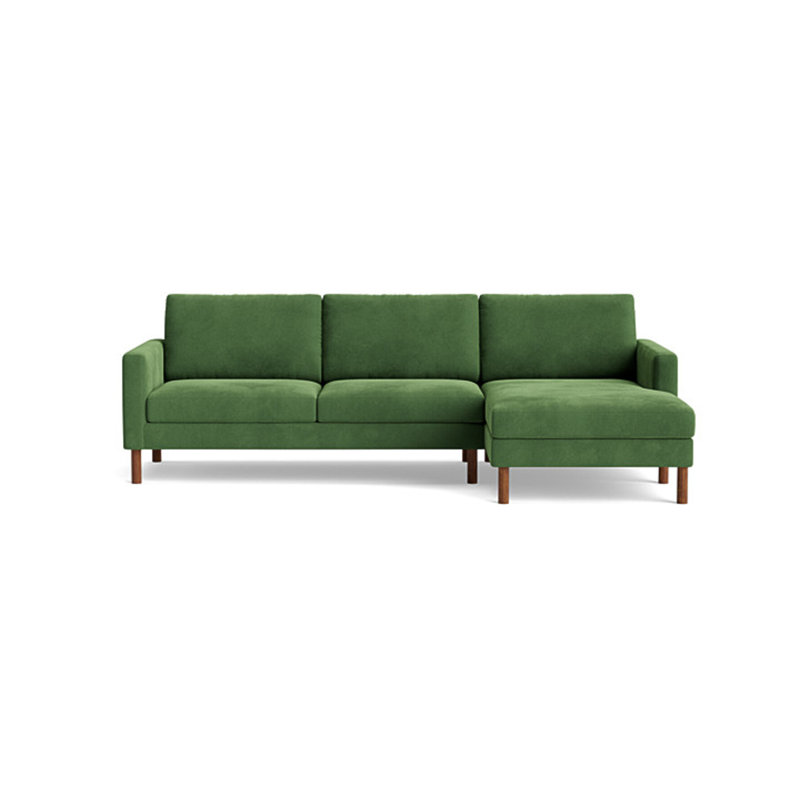 Laguna Sectional, Performance Weave - Zinc, Left Hand Facing