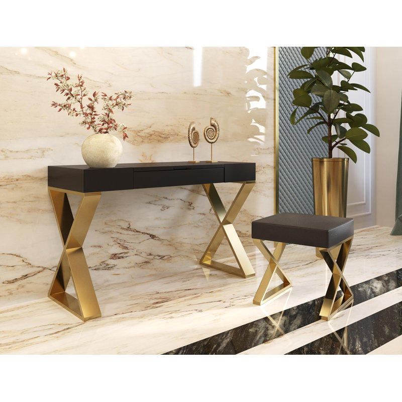 Anbria Dressing Table with Mirror
