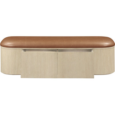 Velden Vegan Leather Upholstered Storage Bench