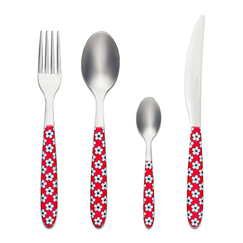 Red Barrel Studio Naike Stainless Steel Flatware Set - Service for 6