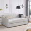 Lit de jour rembourré, lit de jour simple avec canapé-lit gigogne simple, accoudoirs de forme ondulée-1281344674