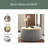 Round Storage Ottoman, 2 In 1 Function, Work As End Table And Ottoman-763392329