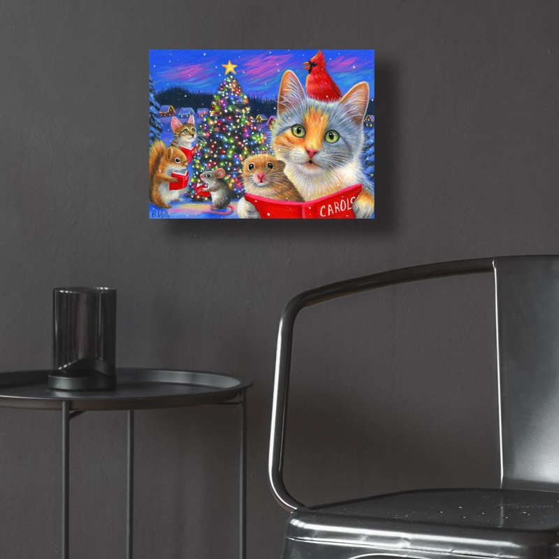 «O Christmas Tree4» par Bridget Voth, acrylique, H 12 po x l 16 po x P 0,13 po