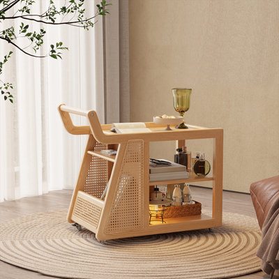27.56" Rectangular Solid Wood End Tables