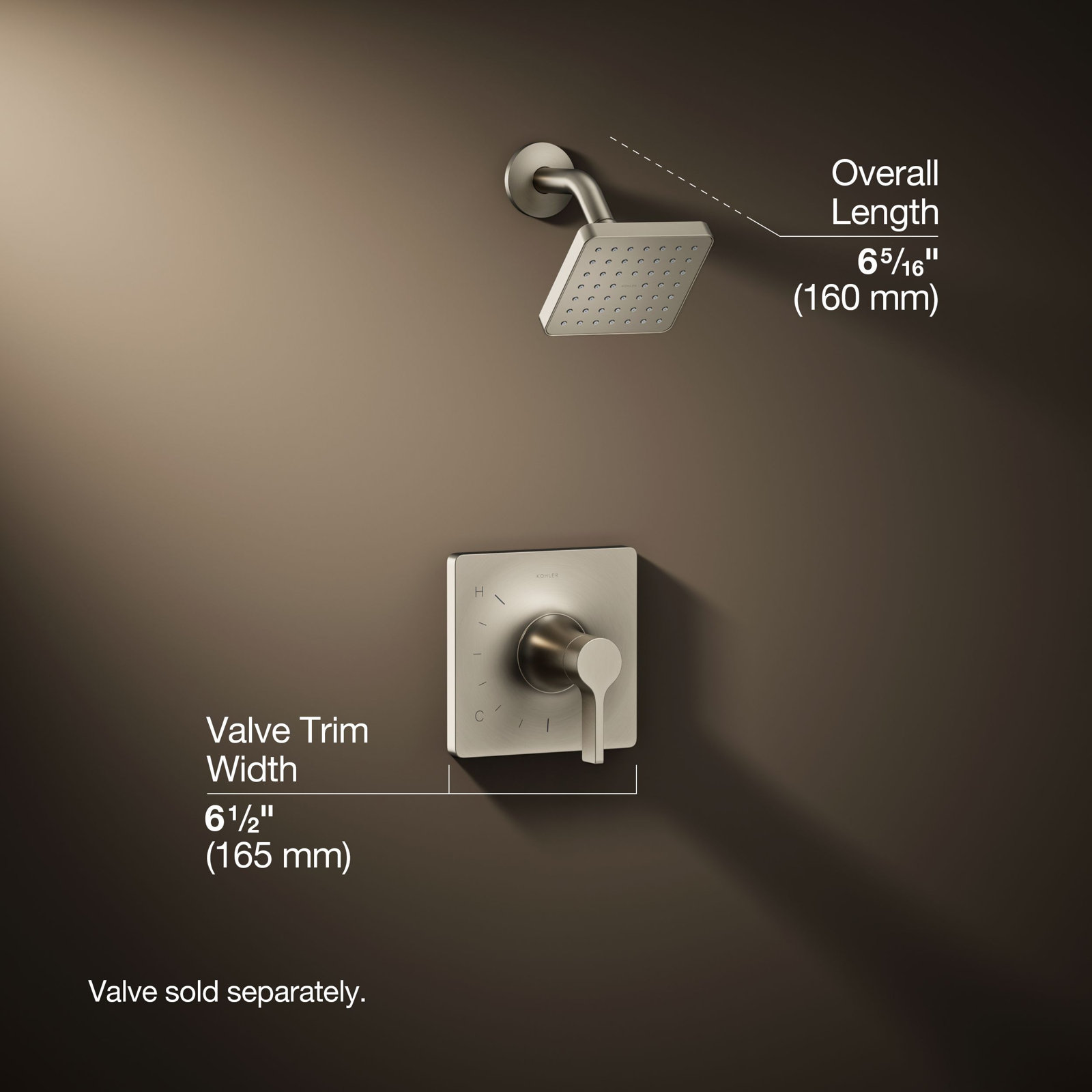 Venza Rite-Temp 1.75 GPM Shower Trim Set, Vibrant Brushed Nickel