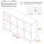 Rangement en bois manufacturé 47,63 po-61334513