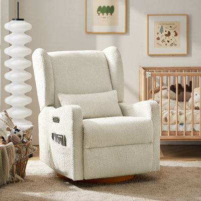 Fauteuil inclinable électrique oscillant l 29,5 po Ceandra avec veilleuse