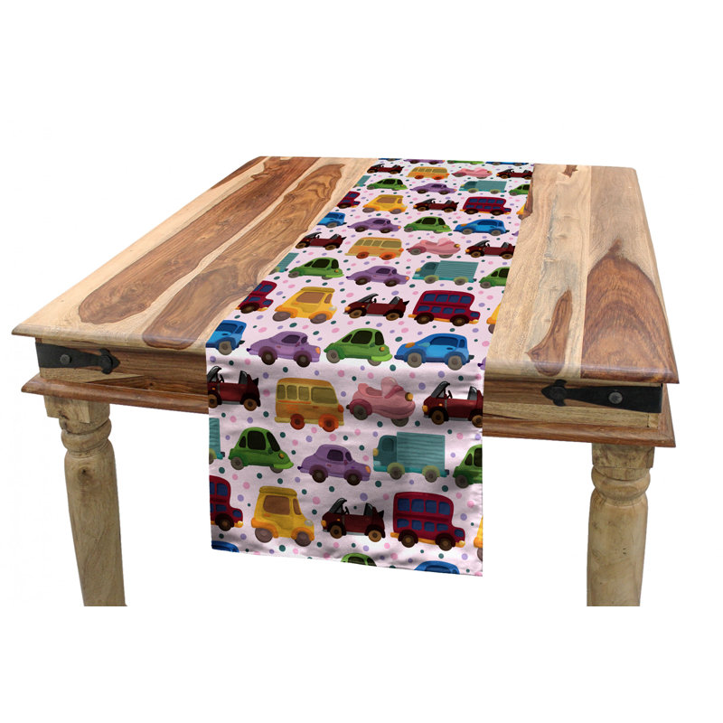 Chemin de table géométrique, 72 po x 16 po