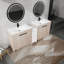 Meuble-lavabo autoportant de 84 pouces avec lavabo en céramique et rangement spacieux, portes à fermeture en douceur pour salles de bain élégantes et pratiques-727953929-727953940