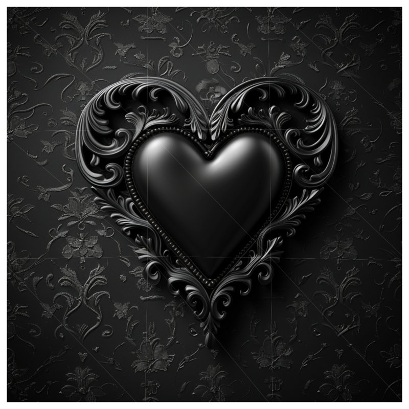 Housse de couette Heart Bedding Decor gothique, Grand lit