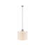 Luminaire suspendu en métal avec abat-jour tambour