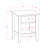 Gallatin Bedside Table - Rectangle Night Stand with a Drawer for Bedroom, Wirebrushed Black-769810815