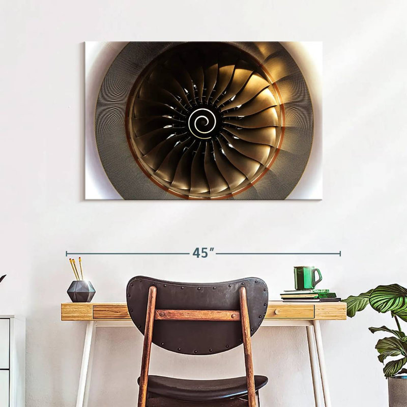 Mehar Sunlit Turbine Aircraft, 26" H x 39" W