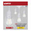 24Ft - LED String Light - Includes 12-S14 Bulbs - 2000K - White Cord