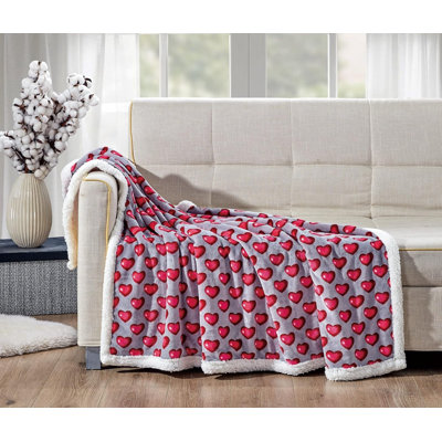 Jeté en sherpa réversible et imprimé Elegant Comfort