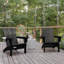 Chaises Adirondack toutes saisons de qualité commerciale Awna avec porte-gobelet pivotant Awna-369811606