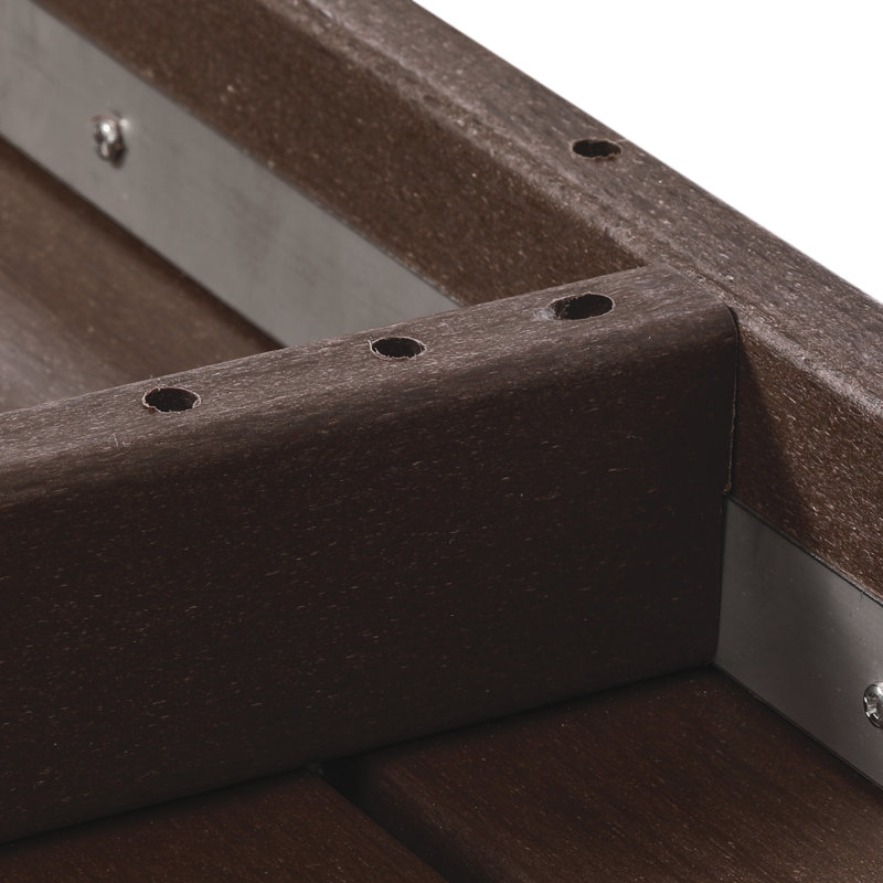 Laguna HDPE Patio Coffee Table, Brown
