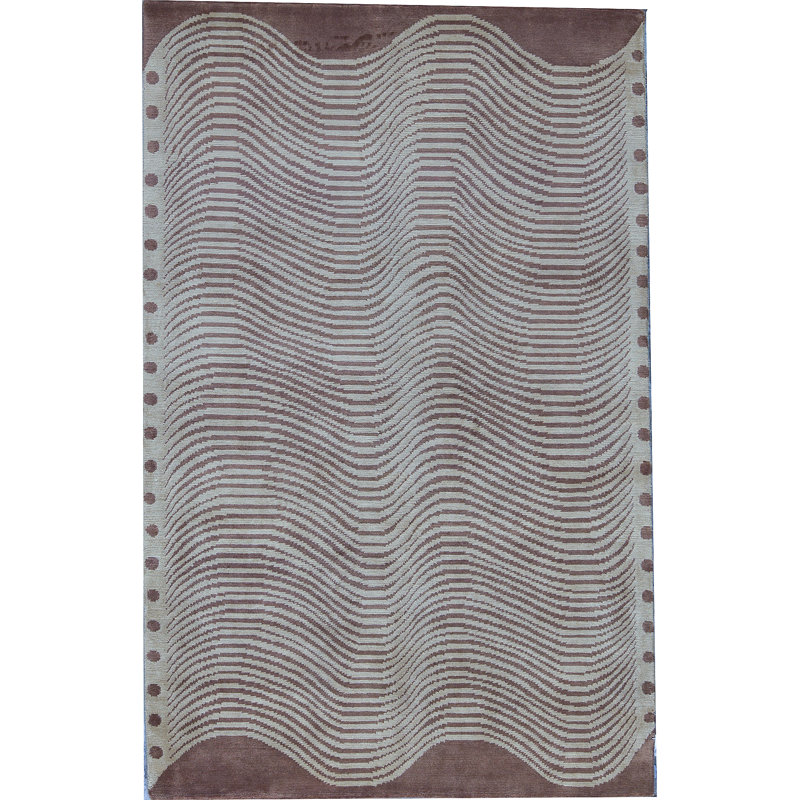 Hand-Knotted High-Quality Gold Area Rug
