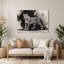 «Big Cats», art mural gris en métal-1212387999