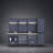 Workshop garage complete storage system set