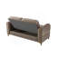 Causeuse convertible en tissu de velours Melody