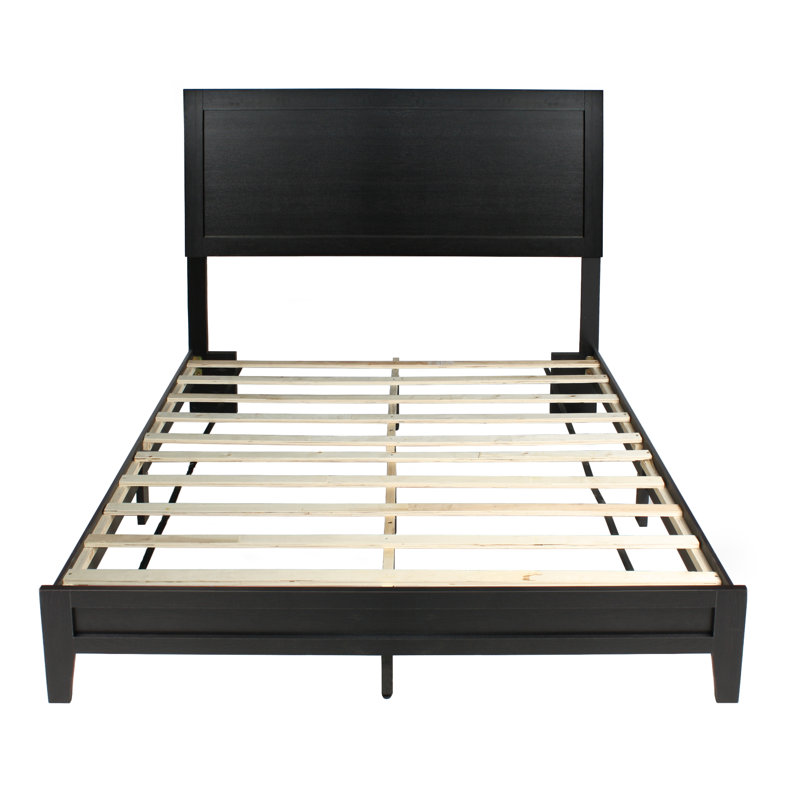 Grand lit plateforme Fox, Noir
