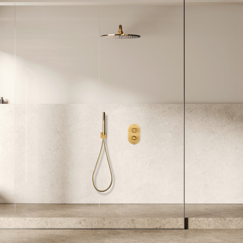 Ensemble de douche complet Primo, Or brossé