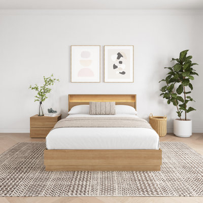 Dechant Queen Size 3 Piece Bedroom Set with Integrated Lighting by Orren Ellis