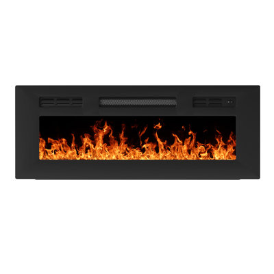 36" Modern Electric Fireplace With Remote Control and Adjustbale Temperature