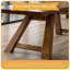 Table de conférence simple en bois massif brun-noisette-542509876