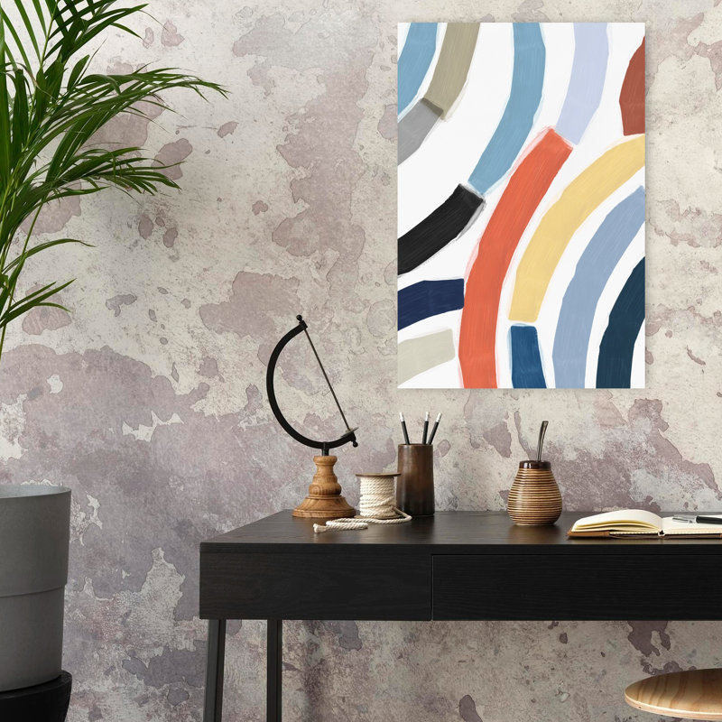 Rainbow River, art abstrait coloré et audacieux, H 24 po x l 16 po