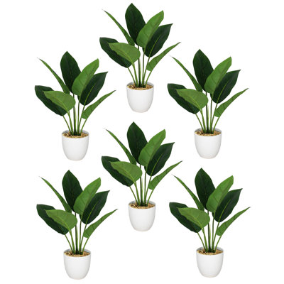 Ananias 45cm Faux Foliage Plant in Pot