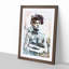 Tattooed Lady in Abstract - Framed Print-55729476-55729480