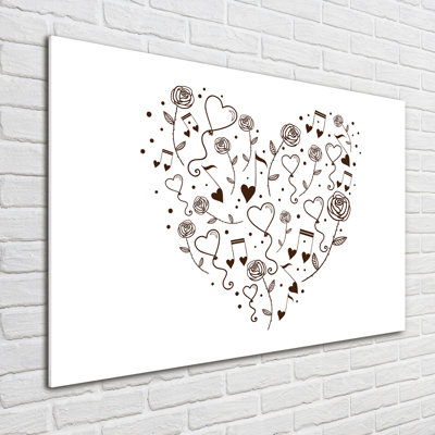 Heart - No Frame Print on Glass