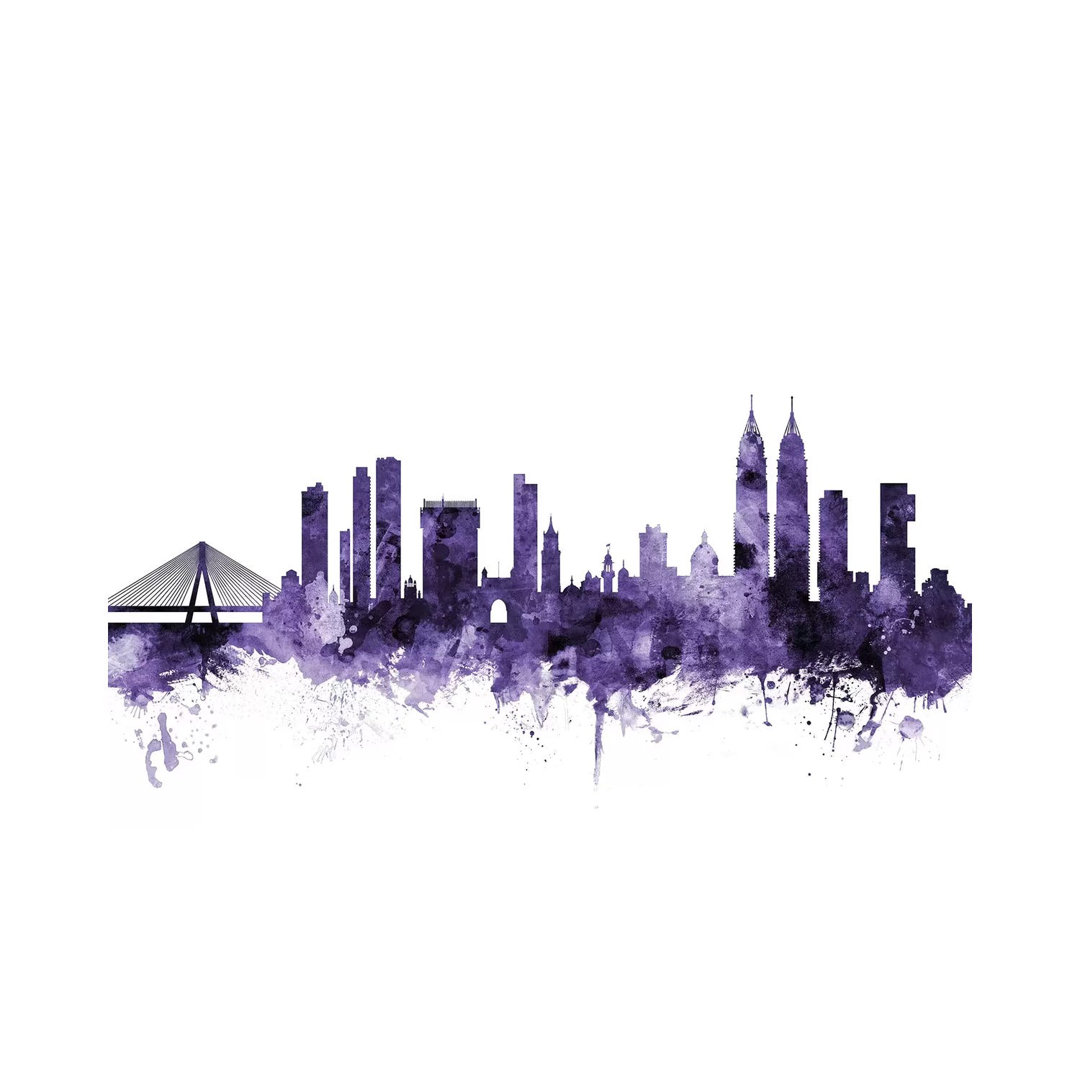 Mumbai (Bombay), India Skyline by Michael Tompsett - Wrapped Canvas Print