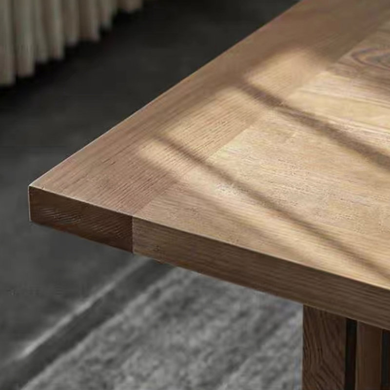 Naol Ash Solid Wood Dining Table, 29.52"H x 70.86"L x 31.49"W