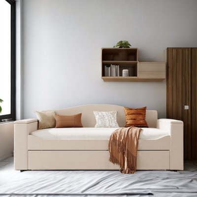 Incee Upholstered Daybed with Trundle