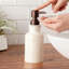 Distributeur de savon de salle de bain 8,8 oz Rustic Luxe, pompe facile à distribuer (beige)