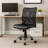 Lene Task Chair, Black Mesh And Caressoft Vinyl, Chrome, Tilt Tension