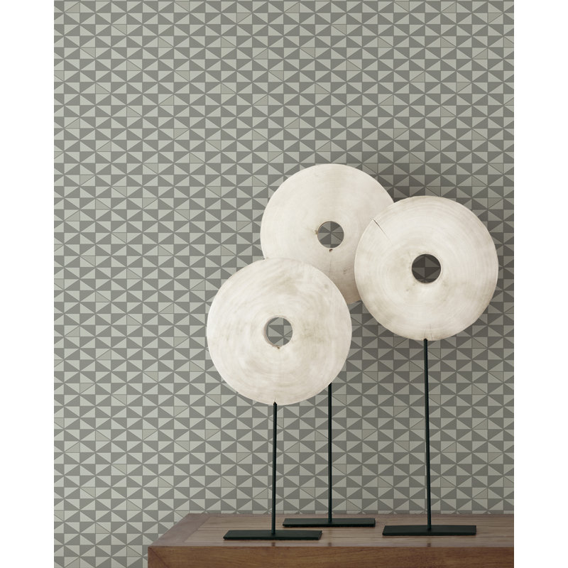 Papier peint non tissé Seabrook Designs, Gris, Non tissé