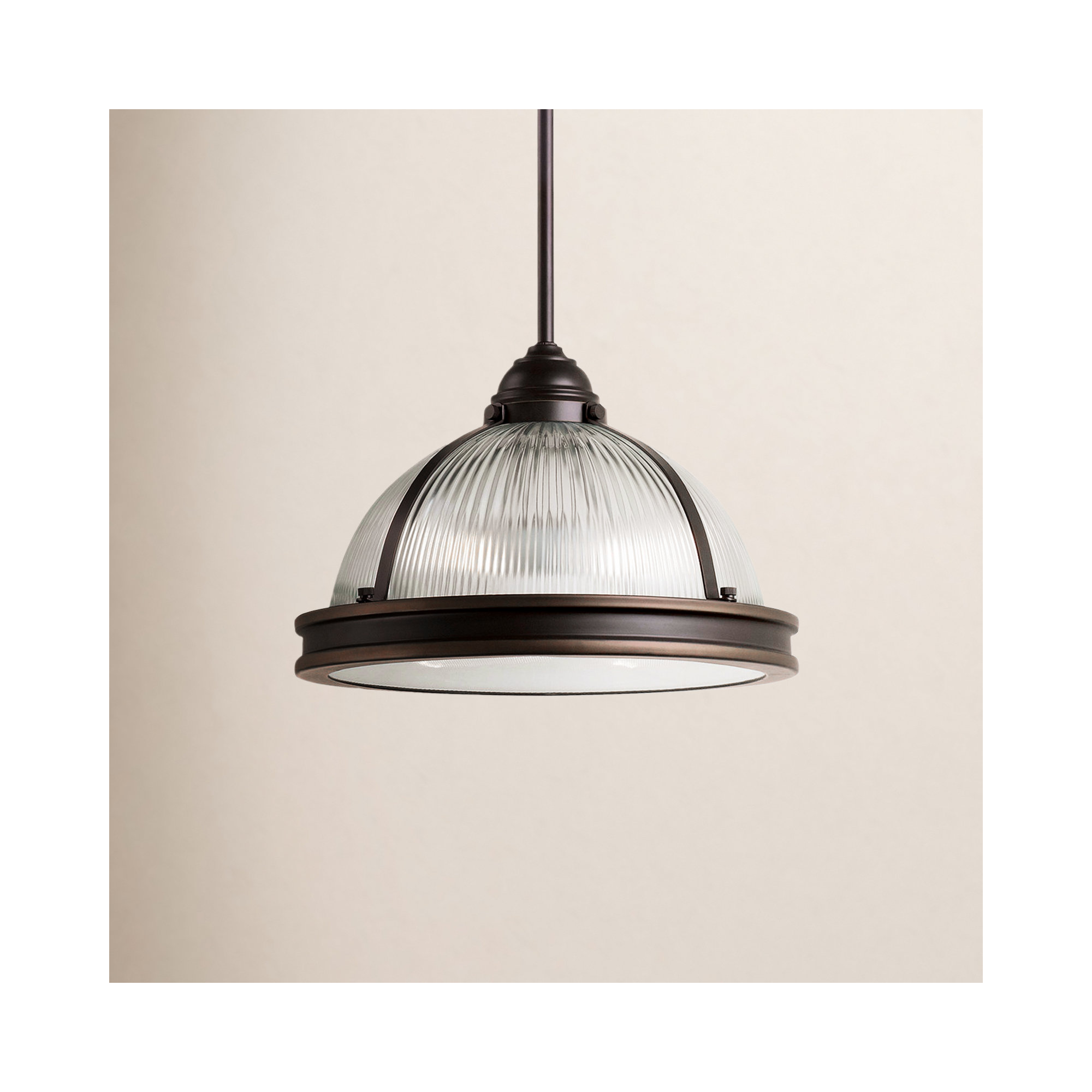 Ainsley 2 Light Glass Dimmable Pendant, Autumn Bronze, Not Included