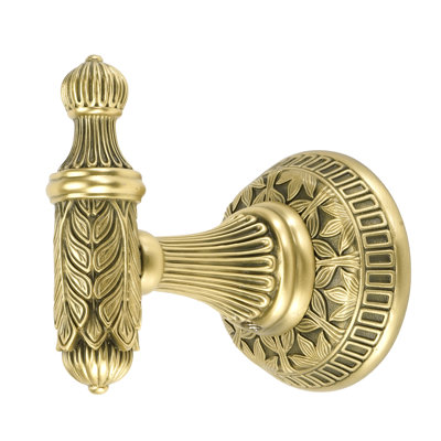 HAMPTON SMALL HOOK; MUSEUM GOLD FINISH