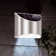Silver 8cm H Solar Powered Integrated LED Frosted Glass Outdoor Bulkhead Light with Dusk to Dawn