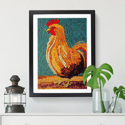 Chicken Mosaic - Single Picture Frame Print