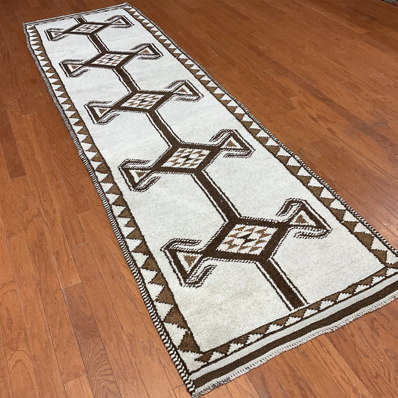  Handmade Turkish Oushak Wool Runner