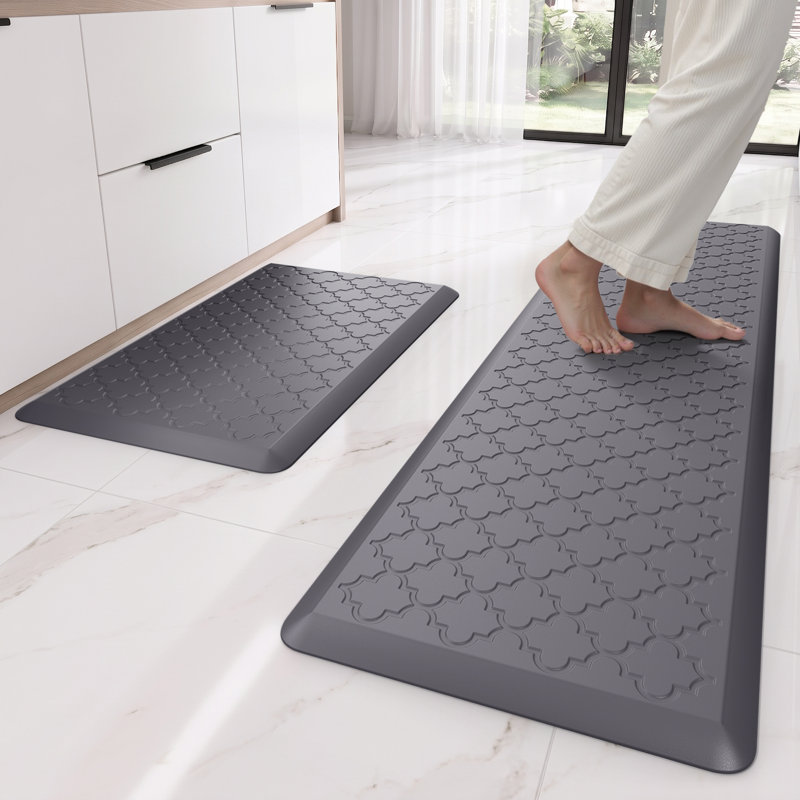 Tapis anti-fatigue, Tapis de couloir 20 po x 30 po + 20 po x 60 po, Gris