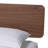 Caasi Japandi Walnut Brown Wood Platform Bed-105489660