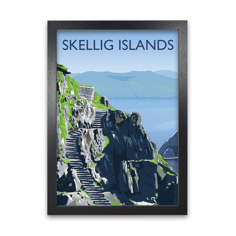 Skellig Islands by Richard O'Neill - Print, 59.4cm H x 42cm W x 3cm D, Unframed